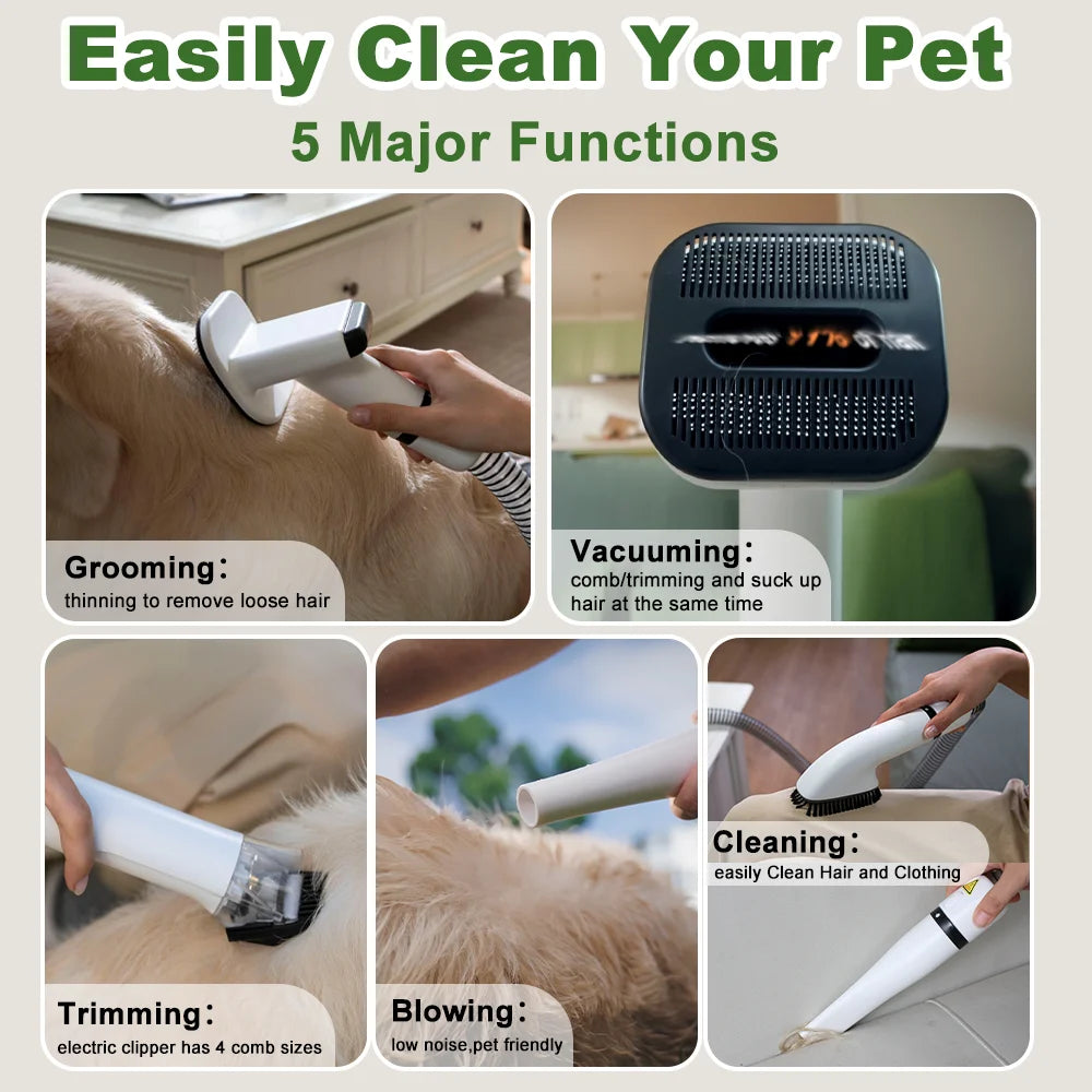 Professional Cat And Dog Grooming Vacuum With Blow And Suction