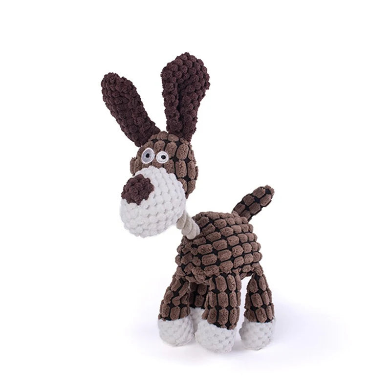 1PCS Pet plush toys for dogs, interactive, stress relieving, chew resistant toys, pet supplies