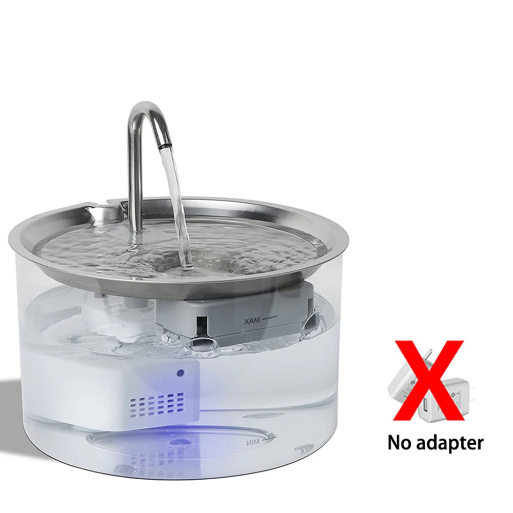 Rechargeable Ultra Quiet Pet Water Fountain With Filter System