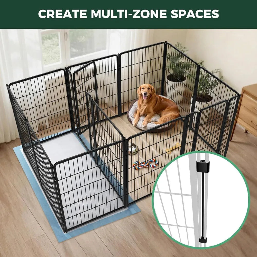 Homeplus Heavy Duty Indoor Dog Playpen With Connector Panels