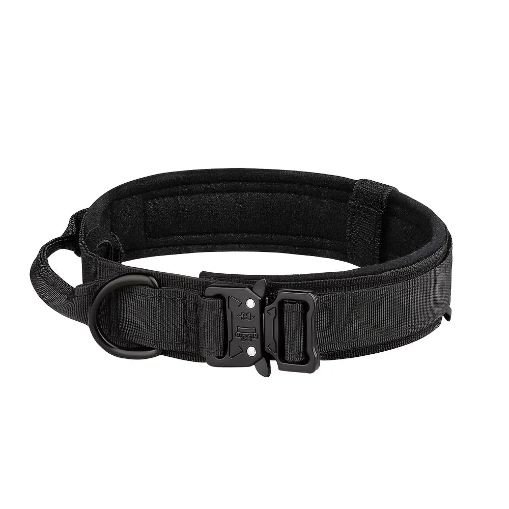 Tactical Nylon Dog Collar And Leash Set With Quick Release