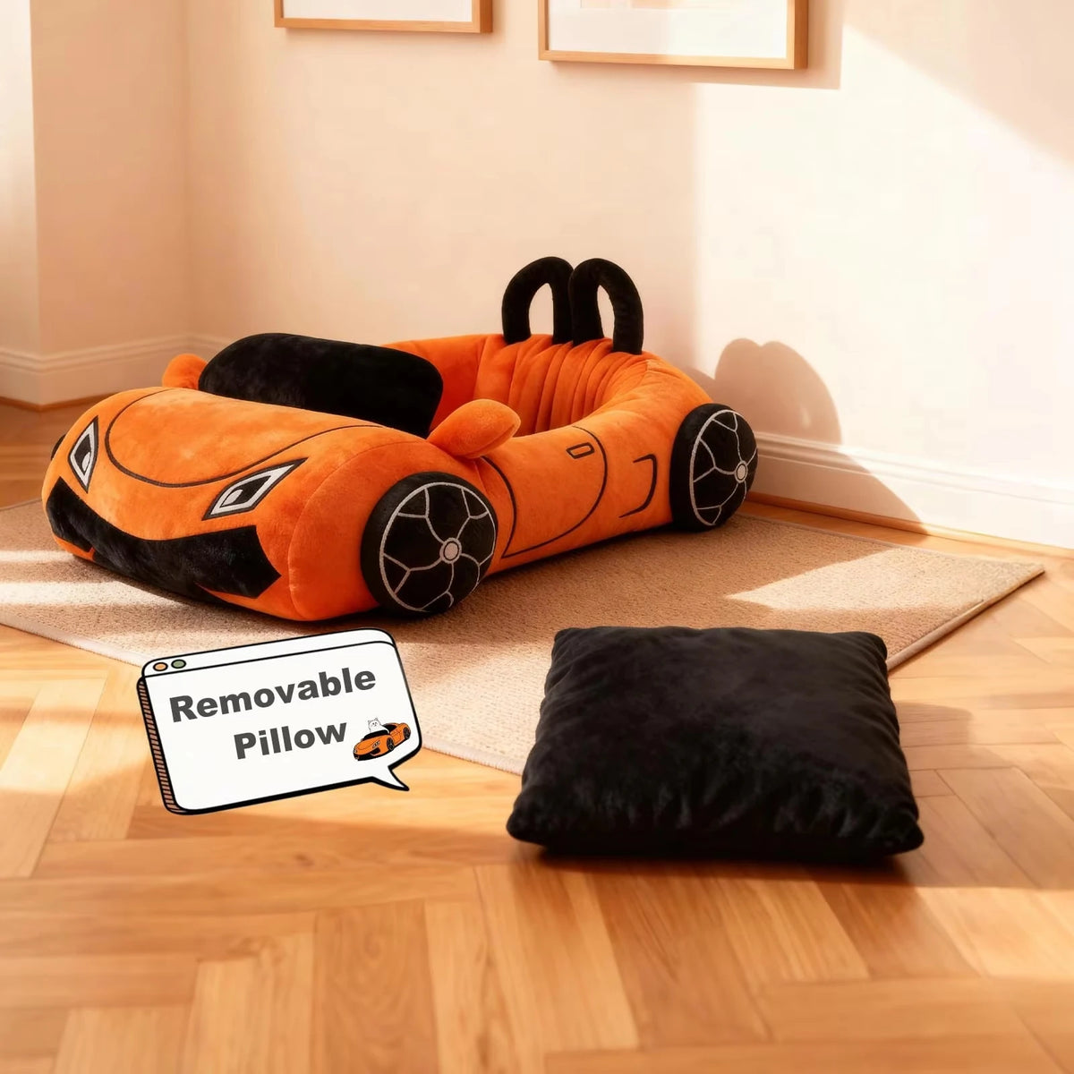 CWV Supercar Pet Bed With Pillow For Cats And Dogs
