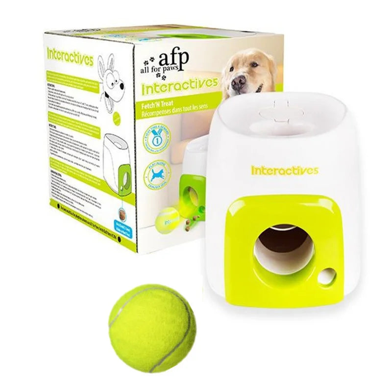 Interactive Smart Automatic Dog Ball Launcher With Food Reward