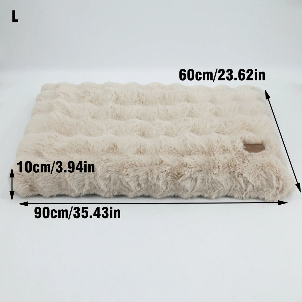 Bingopaw Plush Calming Dog And Cat Bed With Foam Base
