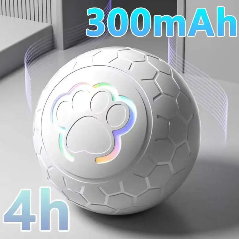 Automatic Rechargeable Interactive Dog Toy Ball With RGB Lights