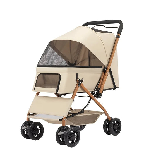 Premium Portable Pet Stroller Travel Carrier For Dogs