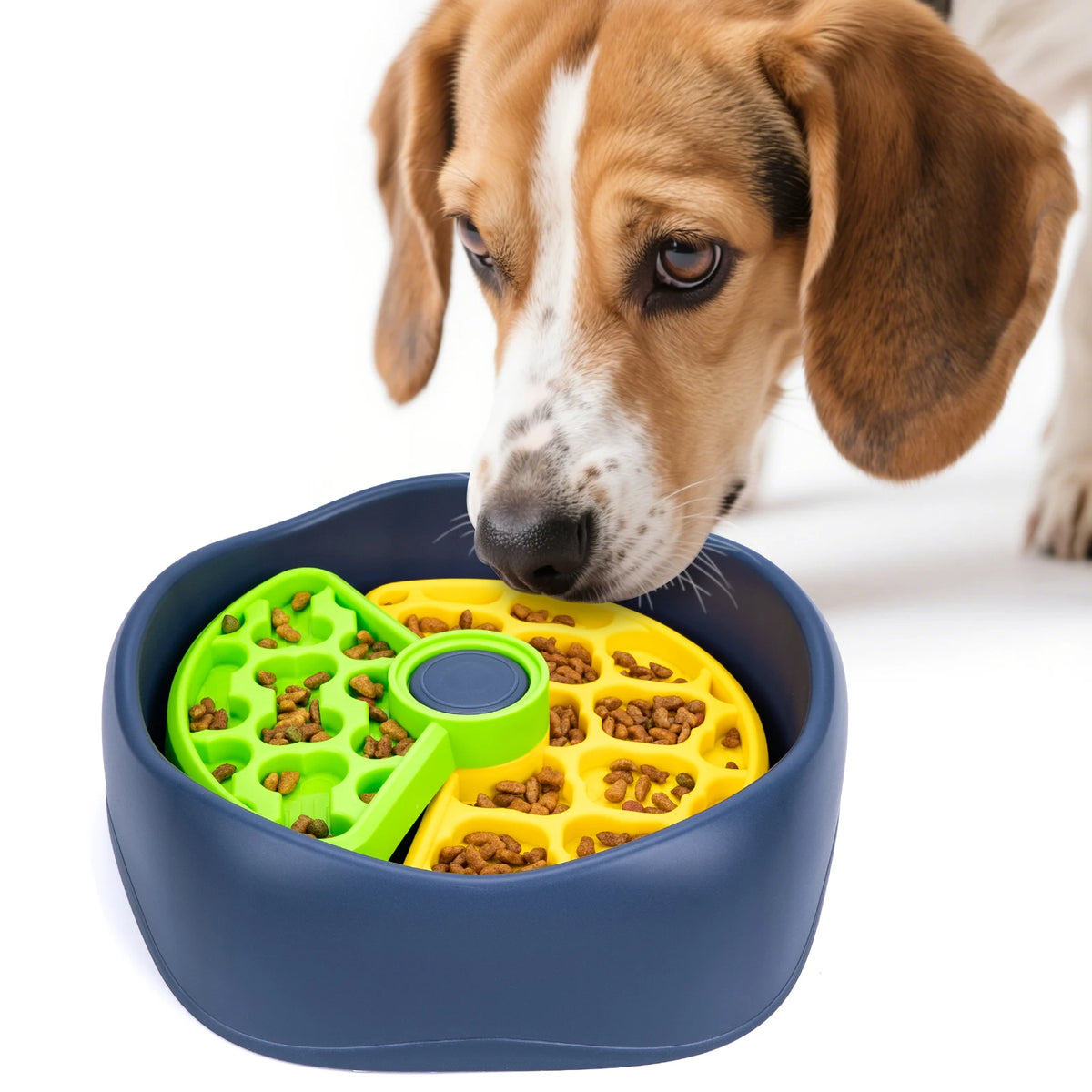 Interactive Three Layer Puzzle Slow Feeder Bowl for Dogs