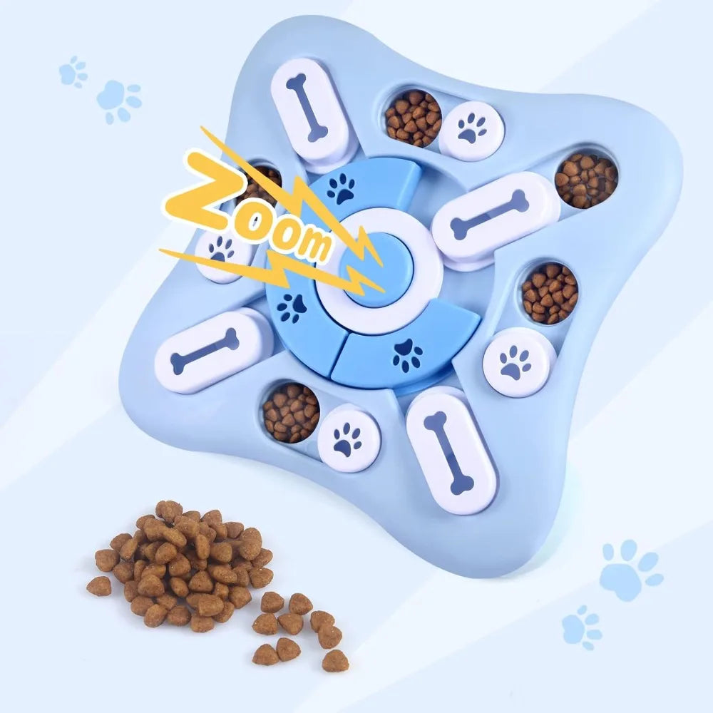 Interactive Squeaky Dog Puzzle Toy For Training And Treat Dispensing