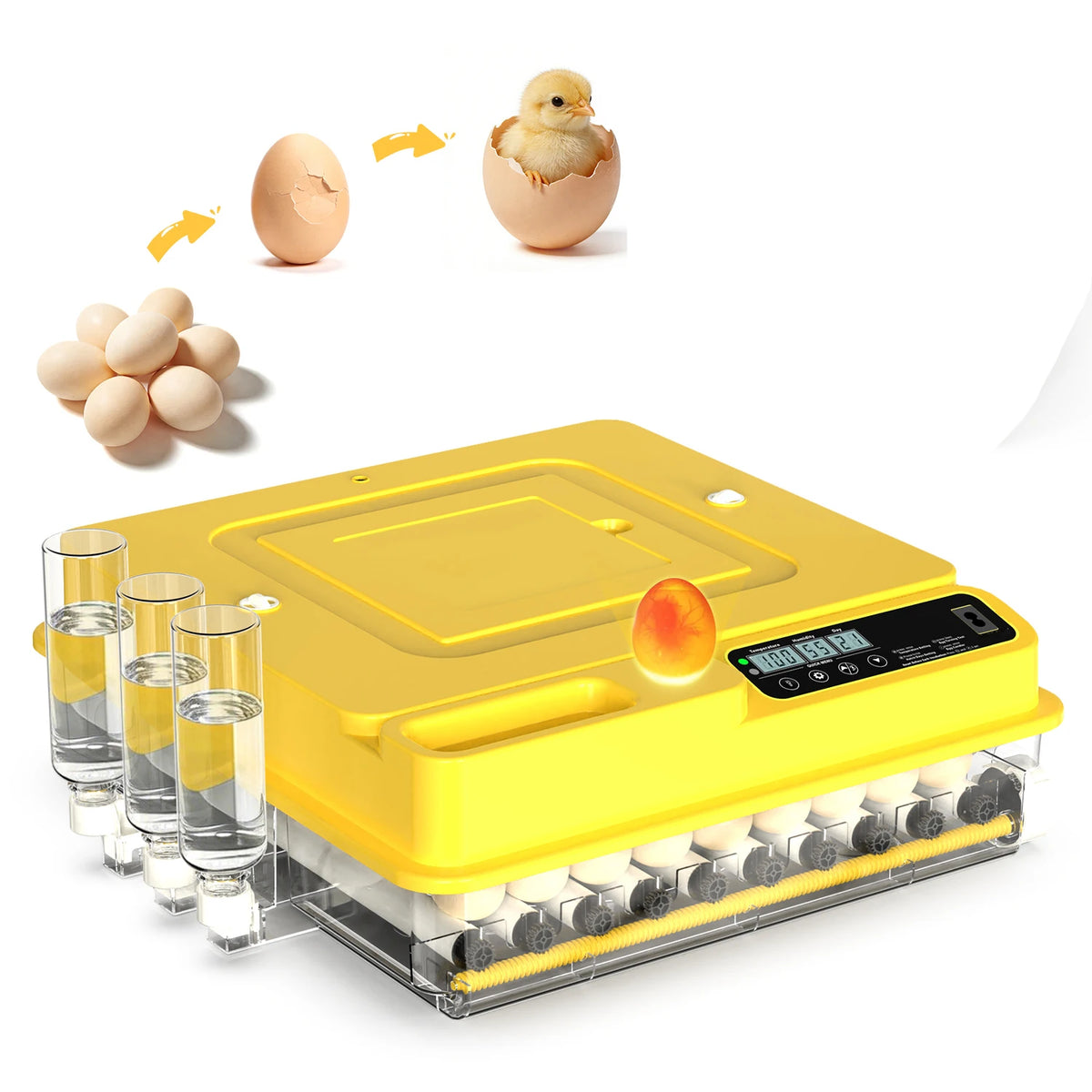 36-216 Egg Incubator for Hatching Eggs, Fully Automatic Egg Incubator with Auto Temp/Water/Turning, for Chicken Duck Goose
