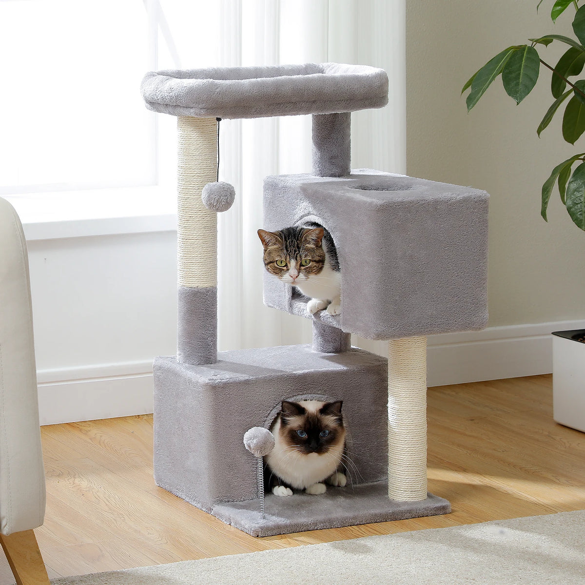 Pawz Road Multi Tier Cat Tree With Sisal Scratching Posts