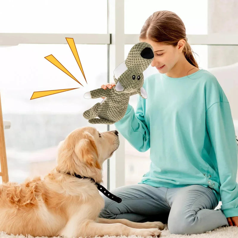 Dog Chew Toys Durable Aggressive Chewers Interactive Squeaky Pet Dog Toy