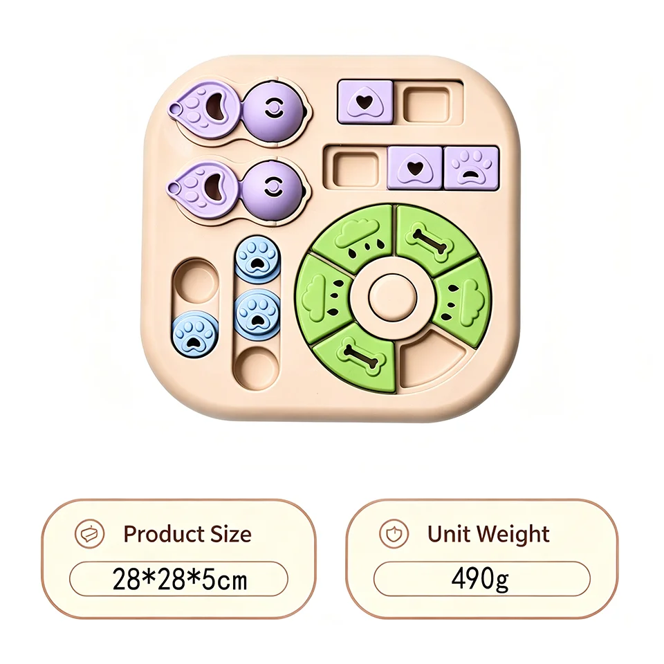 Interactive Pet Puzzle Feeder Toy For Dogs And Cats