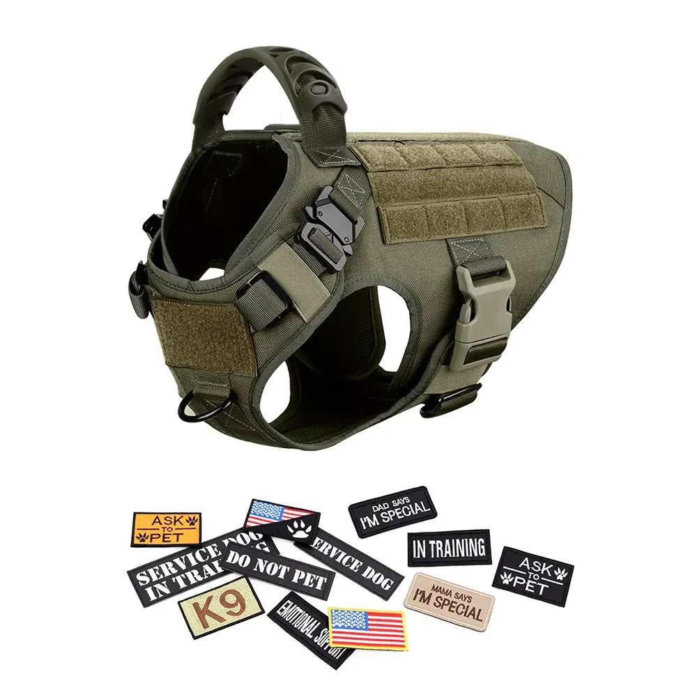 Petavel Tactical Dog Harness Vest With Secure Buckle For Training