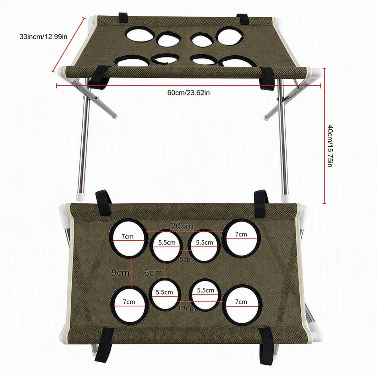 Pet Bathing Hammock with Eight Holes Foldable Pet Grooming Table Pet Washing Station for Picking Ears Nail Clipping Home