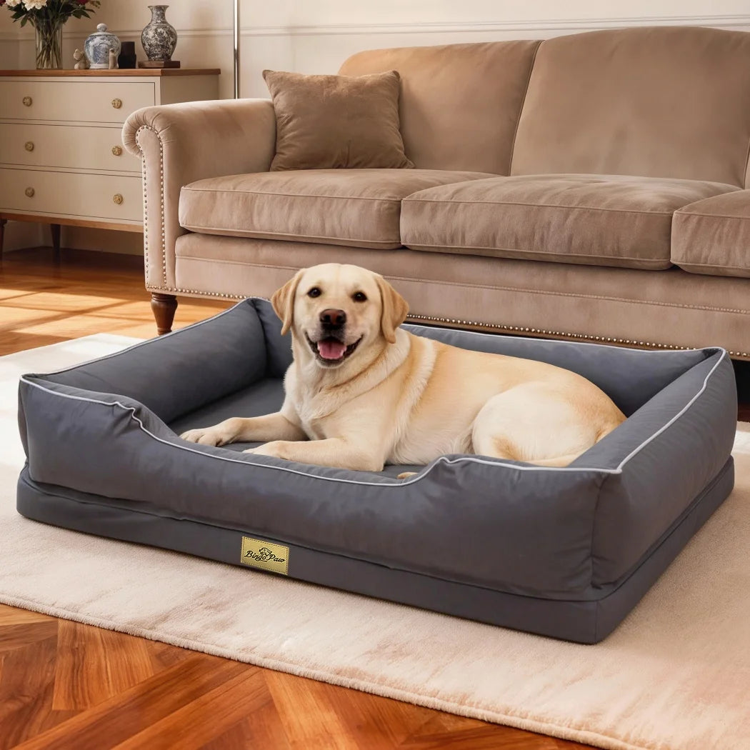 Borwart Orthopedic Dog Bed Sofa With Washable Waterproof Cover