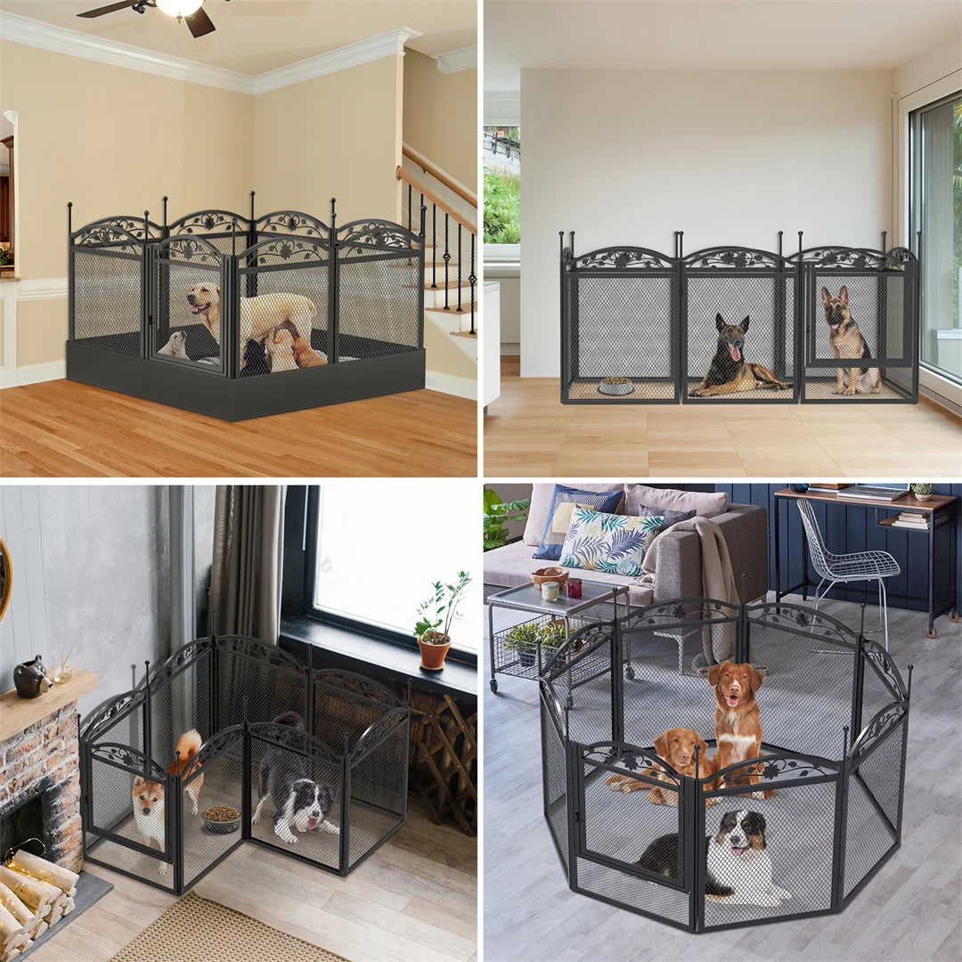 Bingopaw Heavy Duty Metal Dog Playpen For Training And Whelping