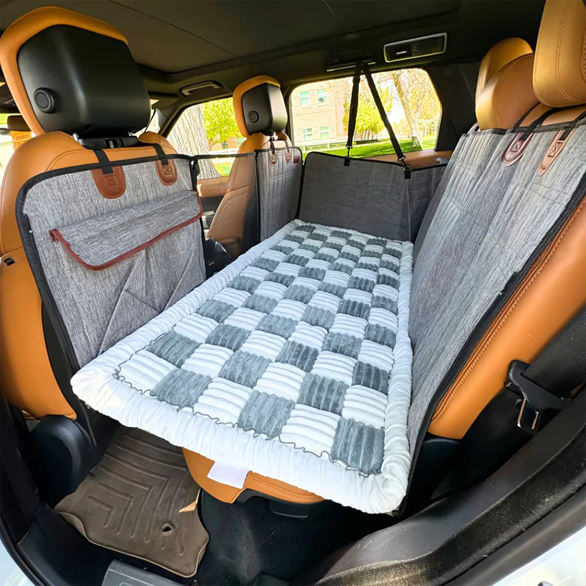 Anti Slip Waterproof Coral Fleece Dog Bed Car Mat