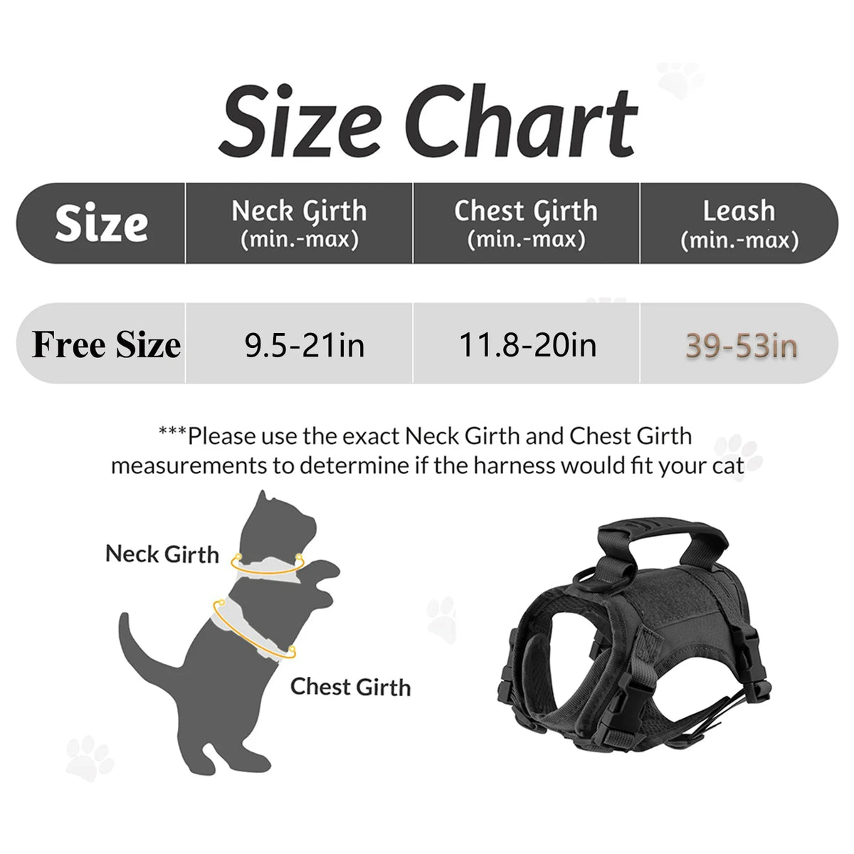 Adjustable Tactical Harness And Leash Set For Small Dogs
