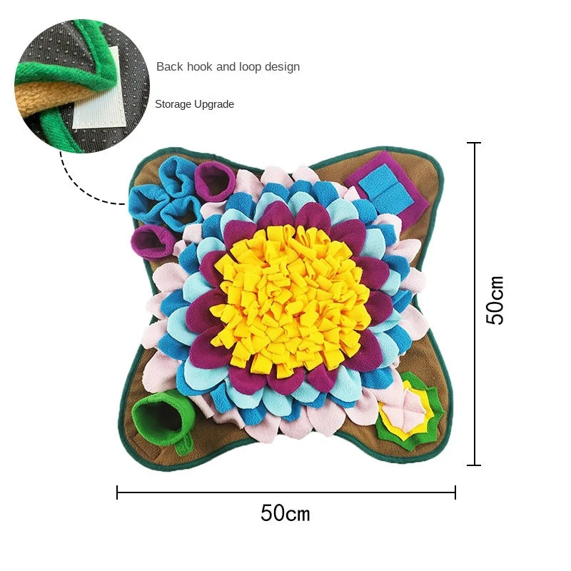 Pet Snuffle Mat Bite Resistant Puzzle Feeding Blanket for Pets