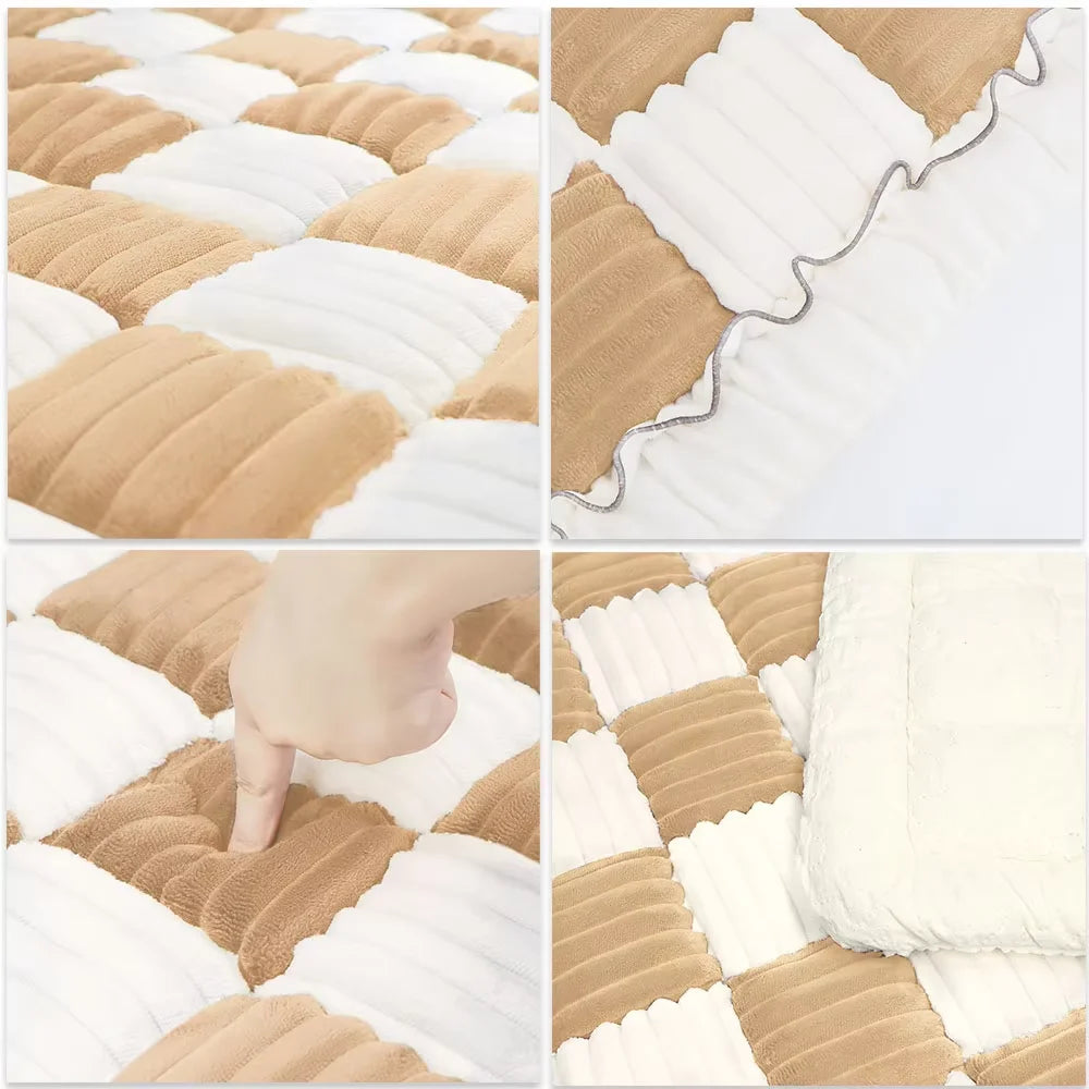 Anti Slip Waterproof Coral Fleece Dog Bed Car Mat