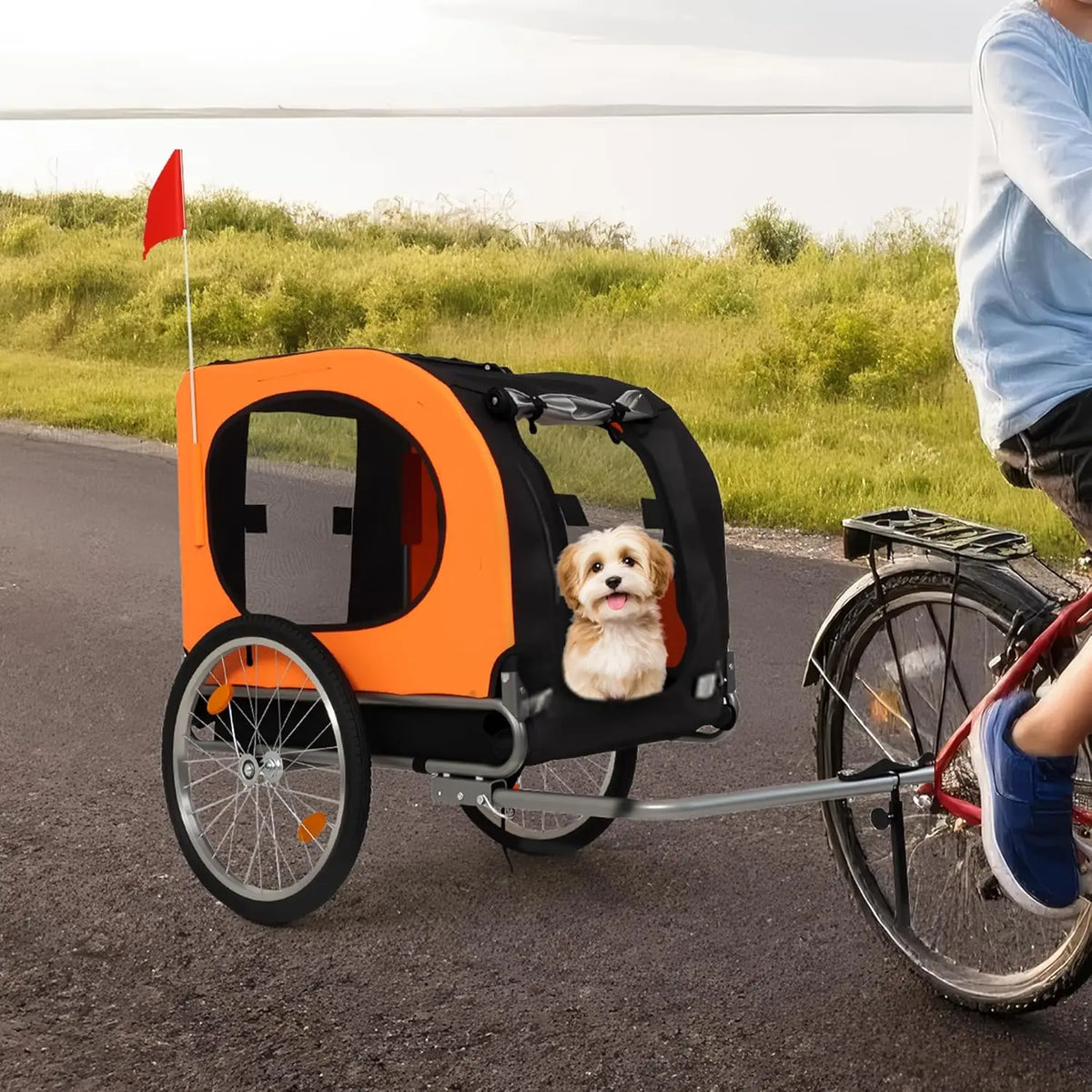 Twister Foldable Dog Bike Trailer Heavy Duty Pet Carrier