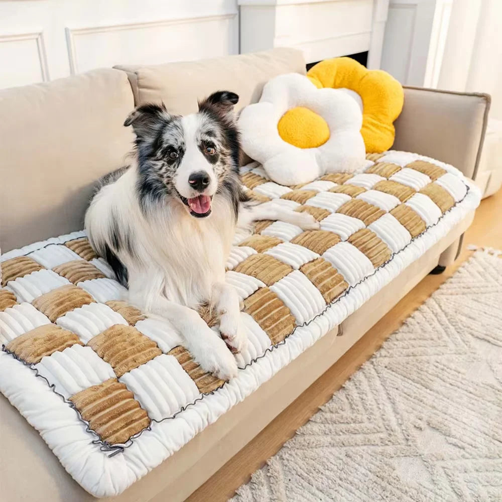 Anti Slip Waterproof Coral Fleece Dog Bed Car Mat