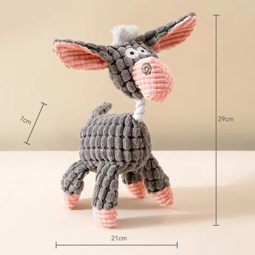 1PCS Pet plush toys for dogs, interactive, stress relieving, chew resistant toys, pet supplies