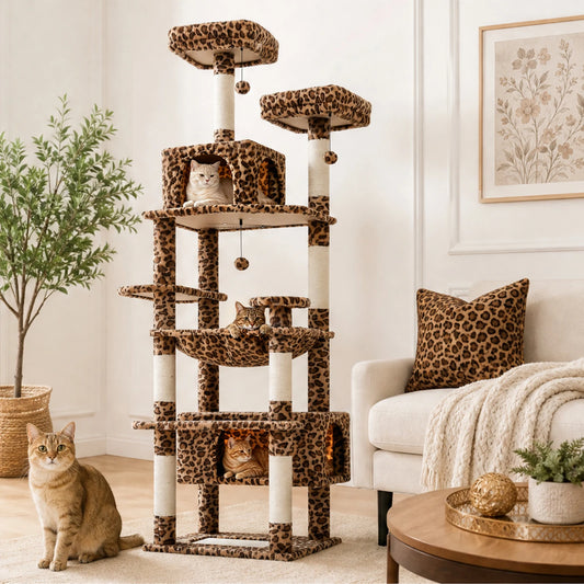 PAWZ Road Multi Tier Cat Tower With Sisal Scratching Posts