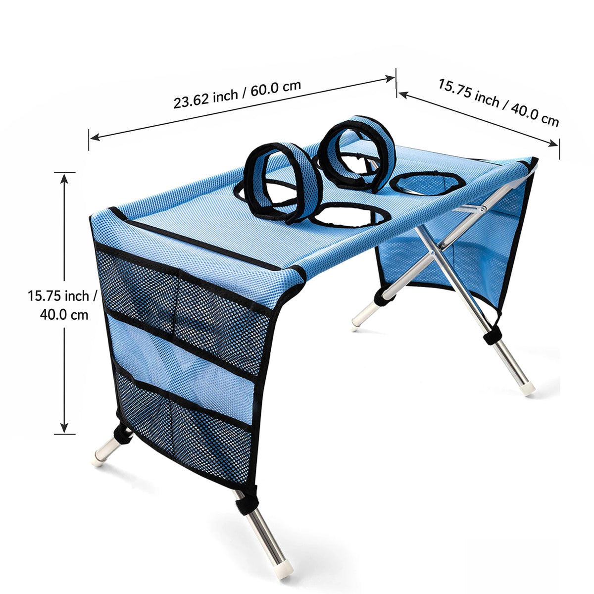 Pet Bathing Hammock with Eight Holes Foldable Pet Grooming Table Pet Washing Station for Picking Ears Nail Clipping Home