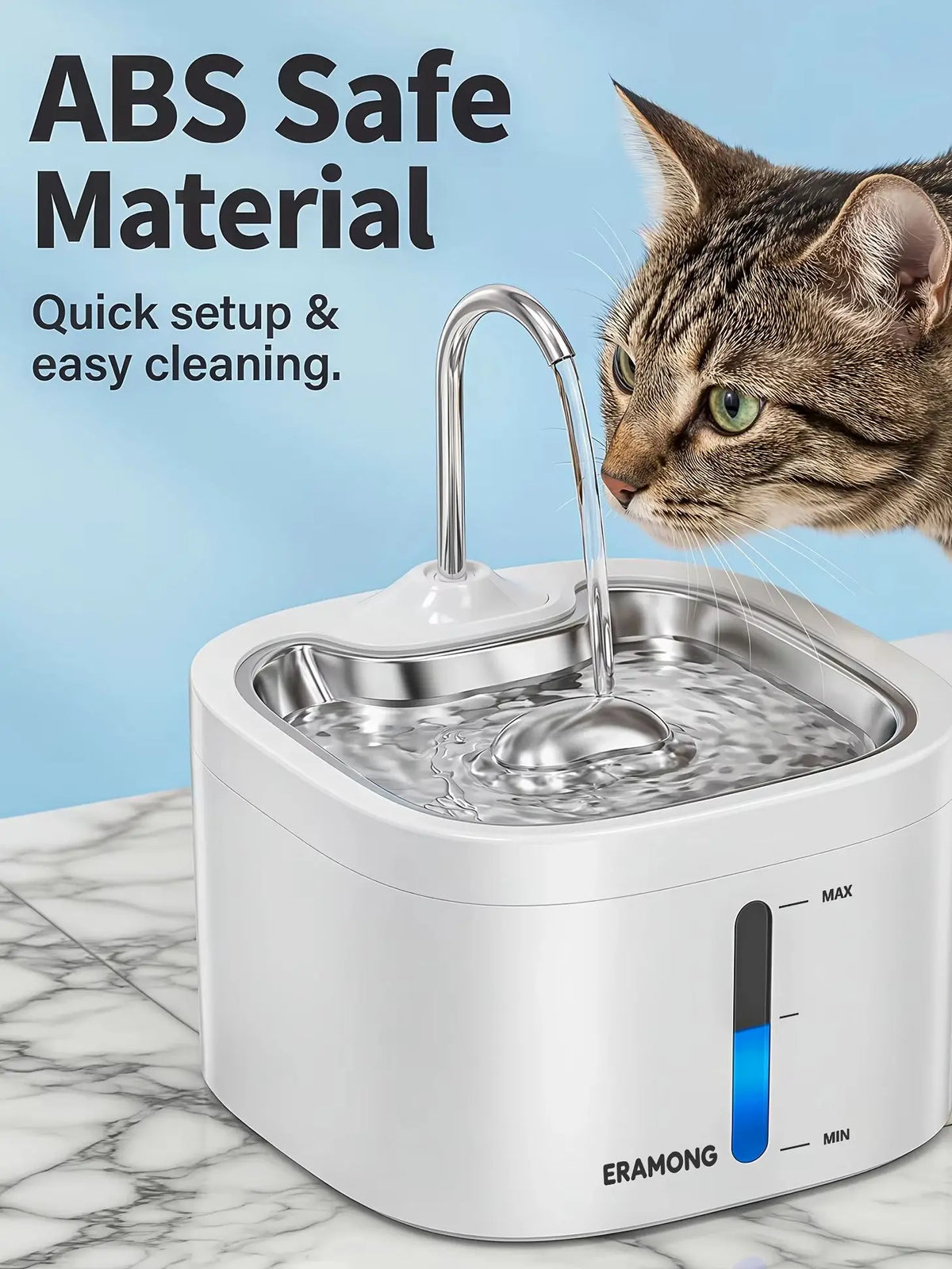 Automatic Stainless Steel Pet Water Drinking Fountain Dispenser