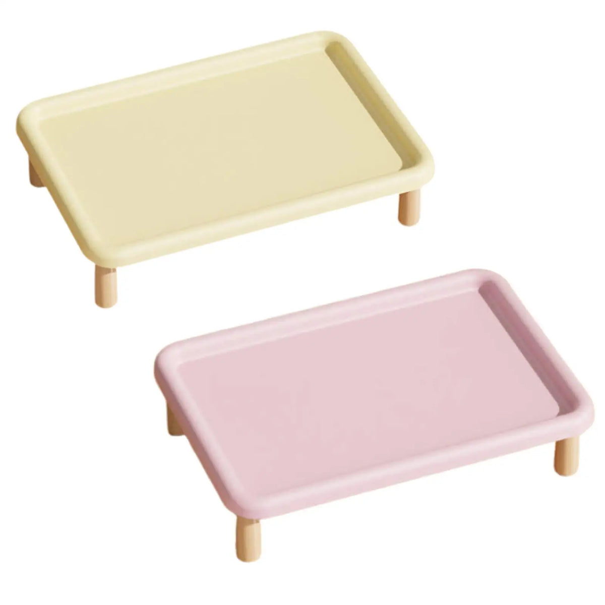 Raised Wooden Cat Food Bowl Stand For Cats And Dogs