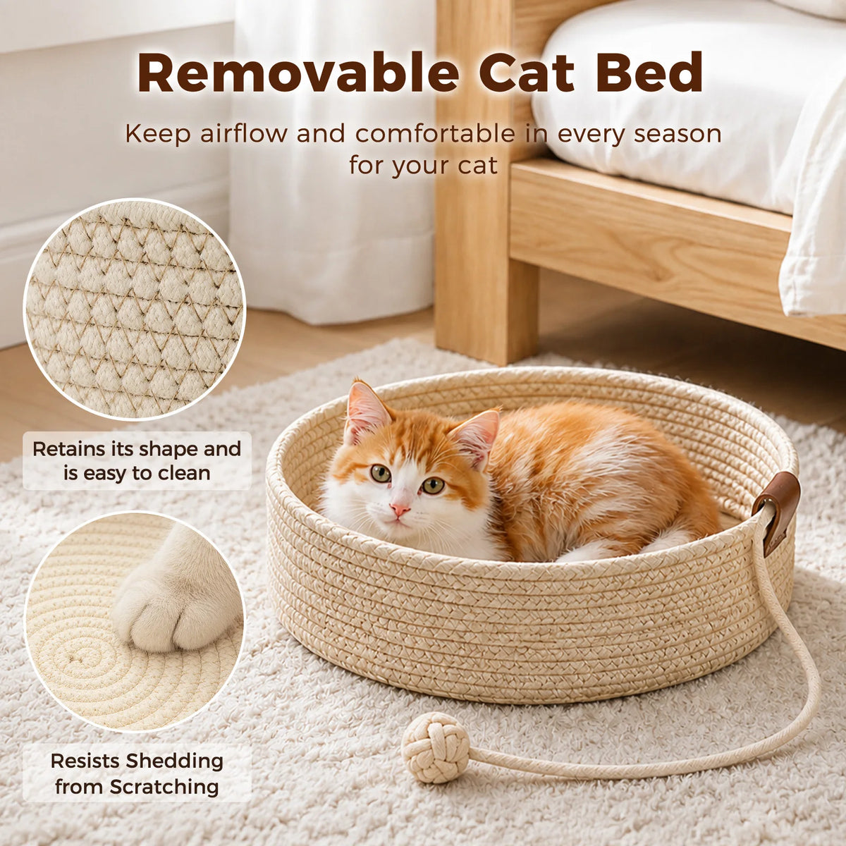 Pawz Road Wood Cat Tower With Sisal Scratching Posts