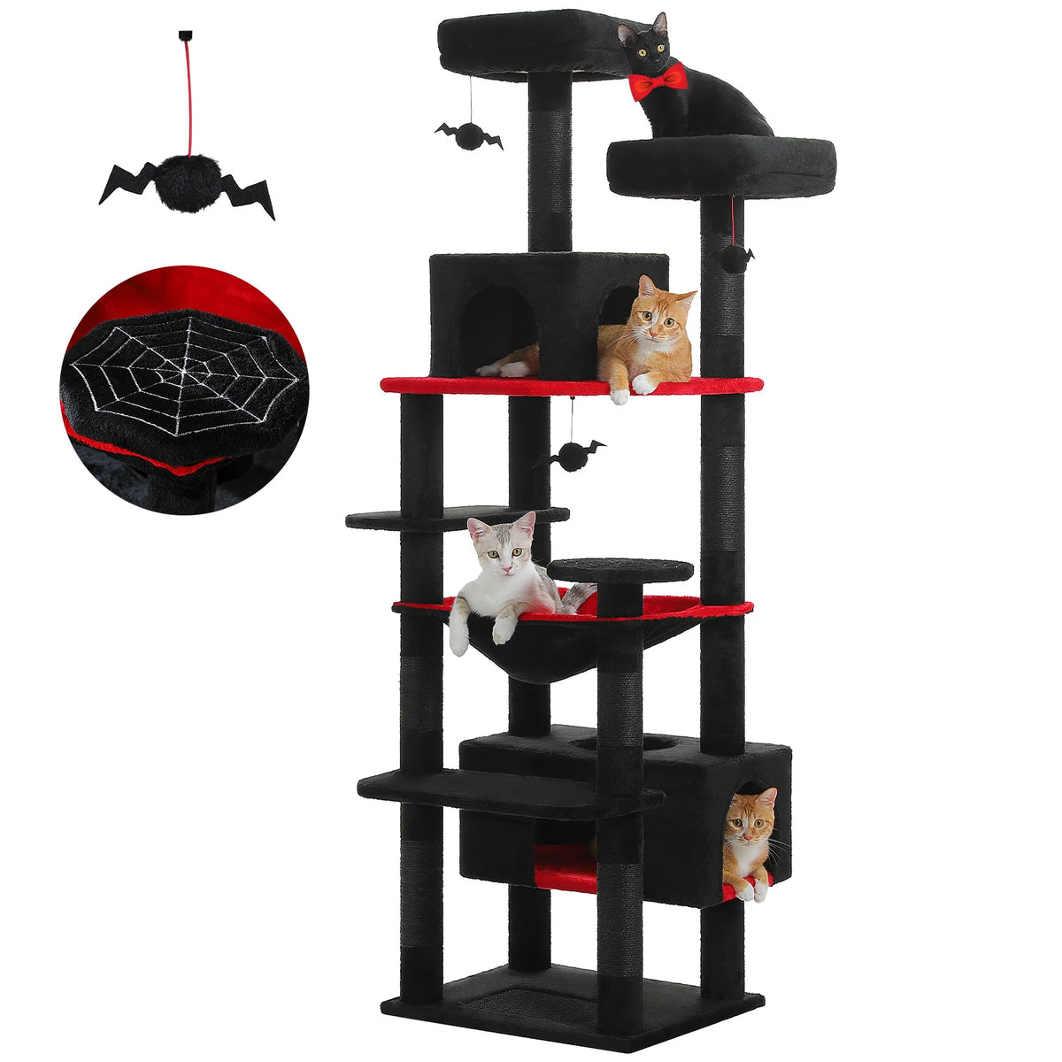 Pawz Road Cat Tree With Sisal Scratching Posts And Hammock
