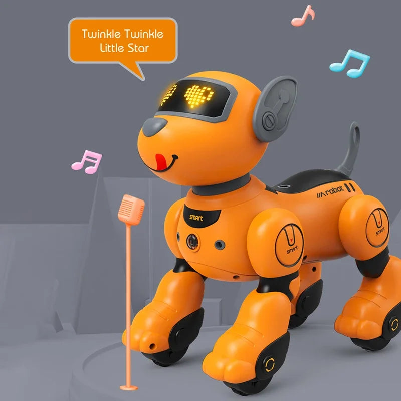 Remote Control Robot Dog Intelligent Voice Control Pet Puppy Smart Dogs Robot Touch Sensing Dance RC Dog Robotic Kids Toy Gifts