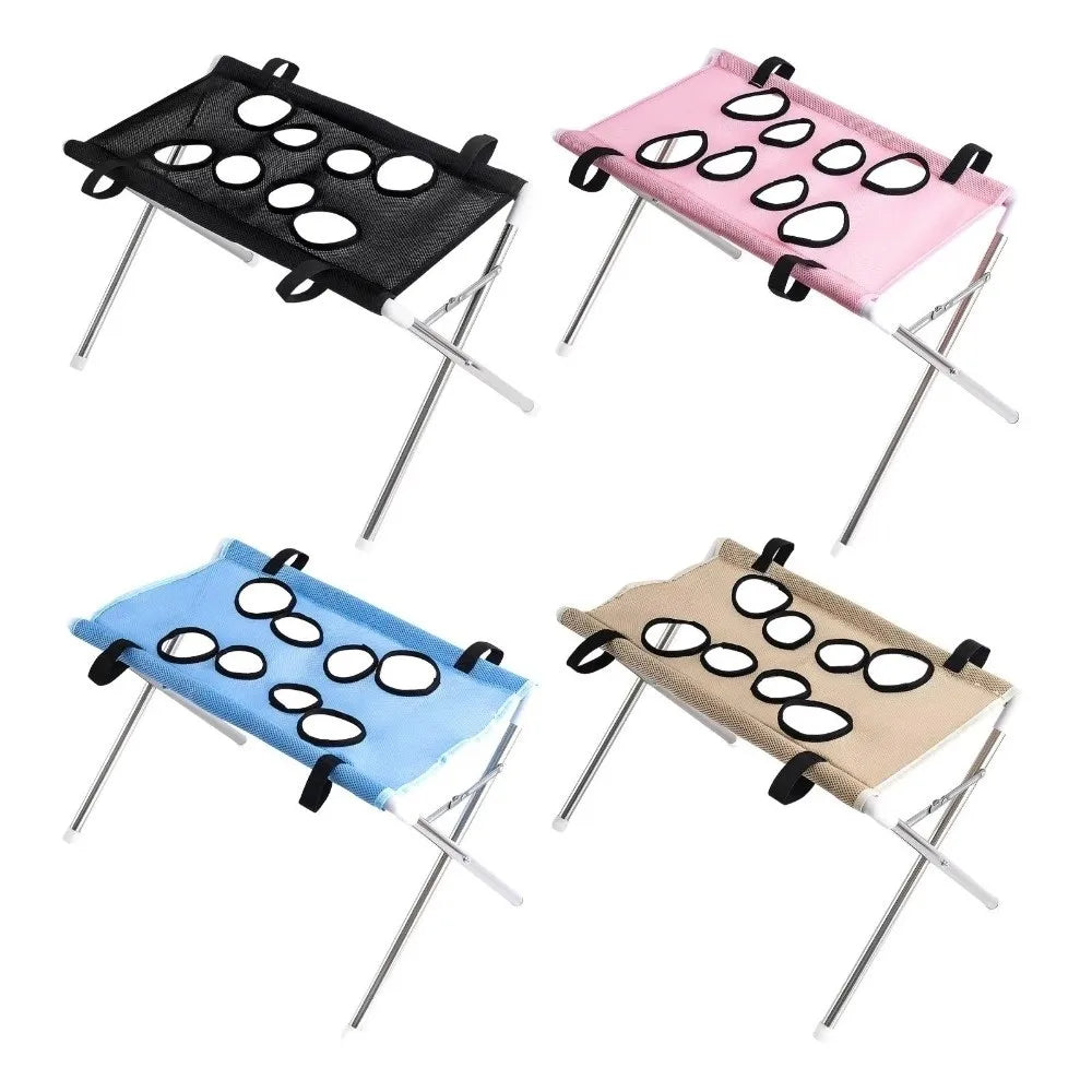 Anti-Scratch Pet Grooming Hammock Adjustable Detachable Puppy Nail Clipping Holder Sturdy Support Frame Pet Restraint Station