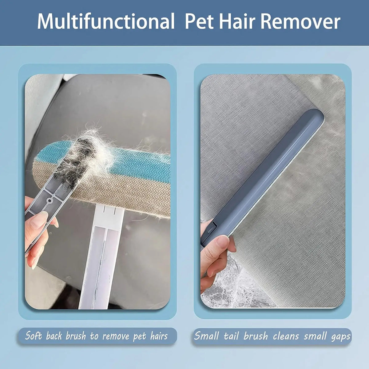 Reusable Pet Hair Remover Tool For Furniture Carpet And Car