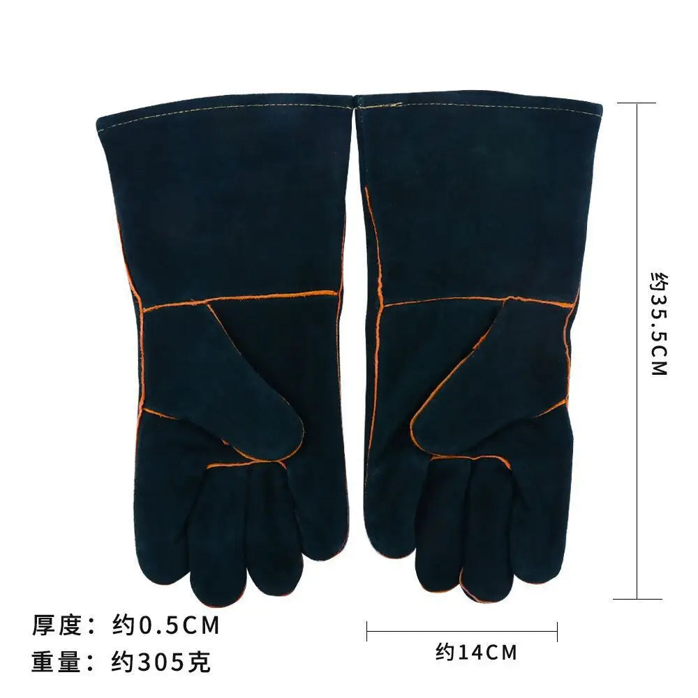 Reptile Anti Bite Protective Gloves Full Canvas Pet Handling Gear