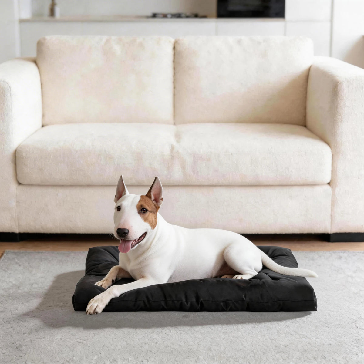 Indestructible Chew Proof Dog Bed And Waterproof Kennel Crate Pad