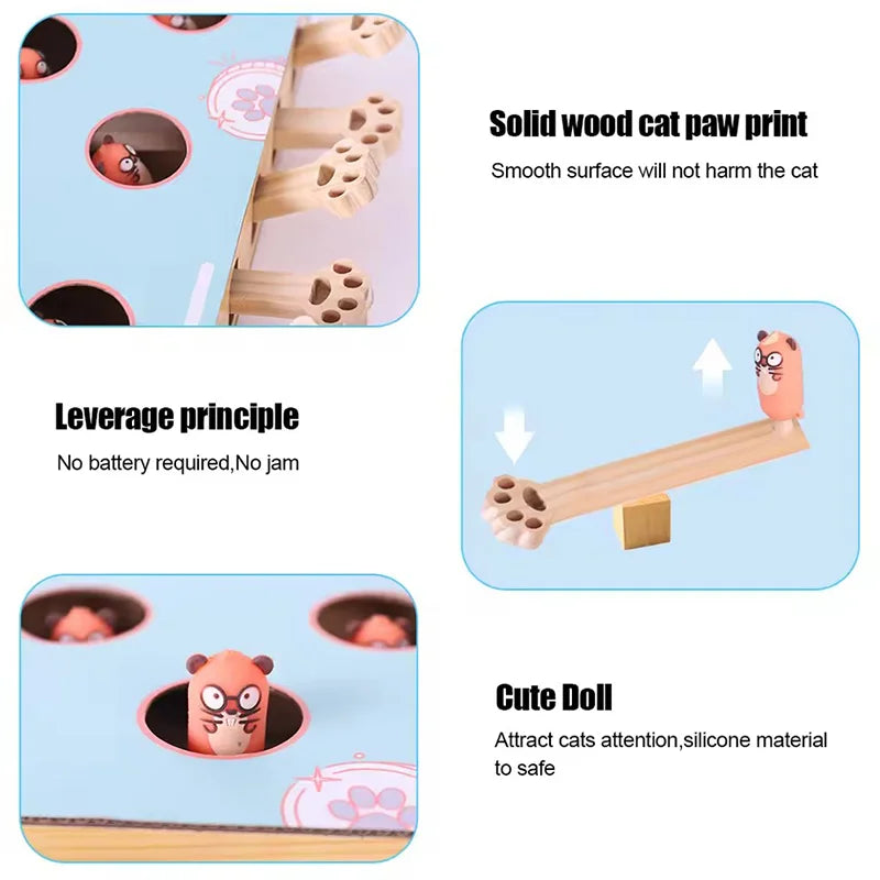 Interactive Cat Maze Toy Box With Scratcher Mouse Chase Game
