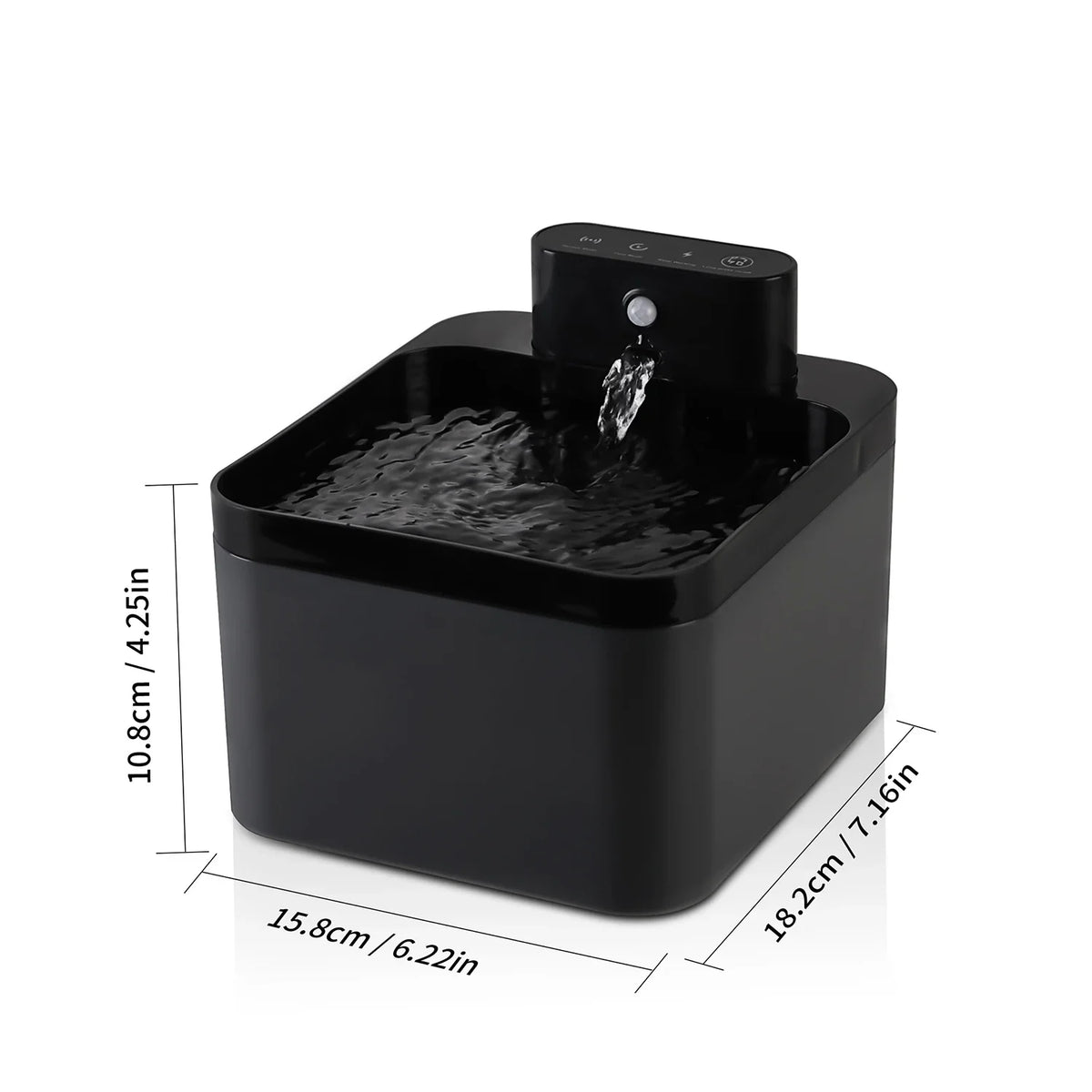 Wireless Sensor Pet Water Fountain Battery Powered Drinking Dispenser