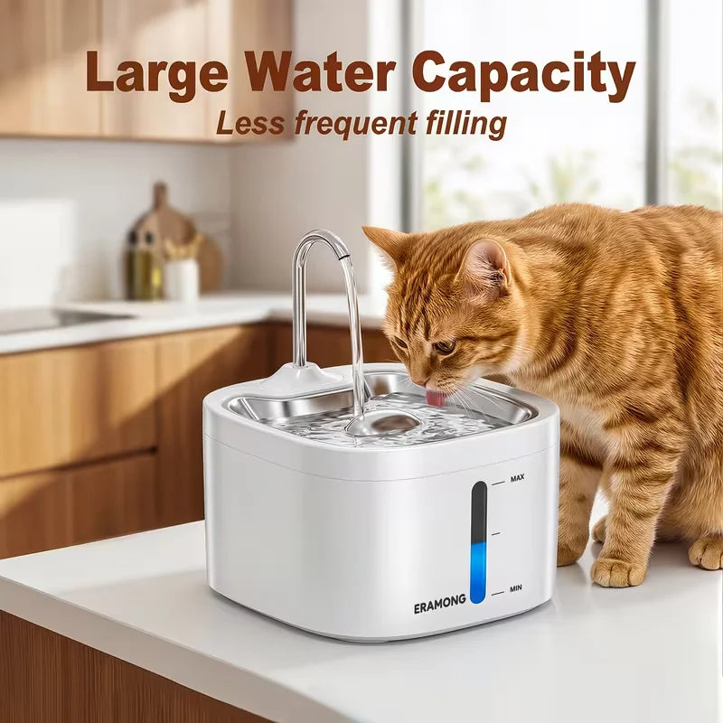 Automatic Stainless Steel Pet Water Drinking Fountain Dispenser