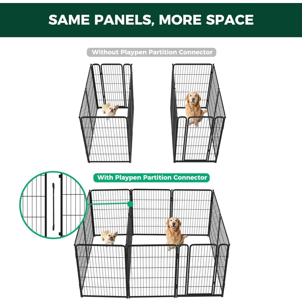 Homeplus Heavy Duty Indoor Dog Playpen With Connector Panels