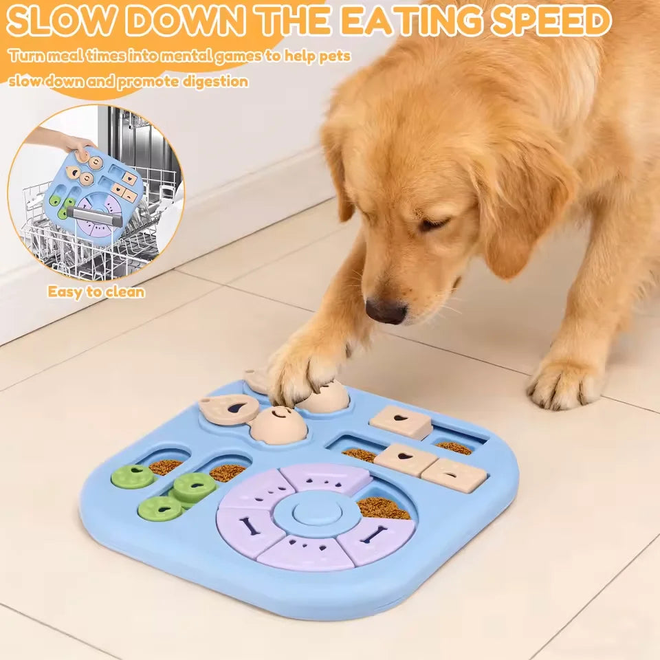 Interactive Pet Puzzle Feeder Toy For Dogs And Cats