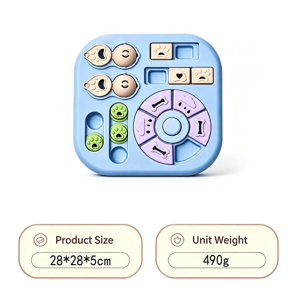 Interactive Pet Puzzle Feeder Toy For Dogs And Cats