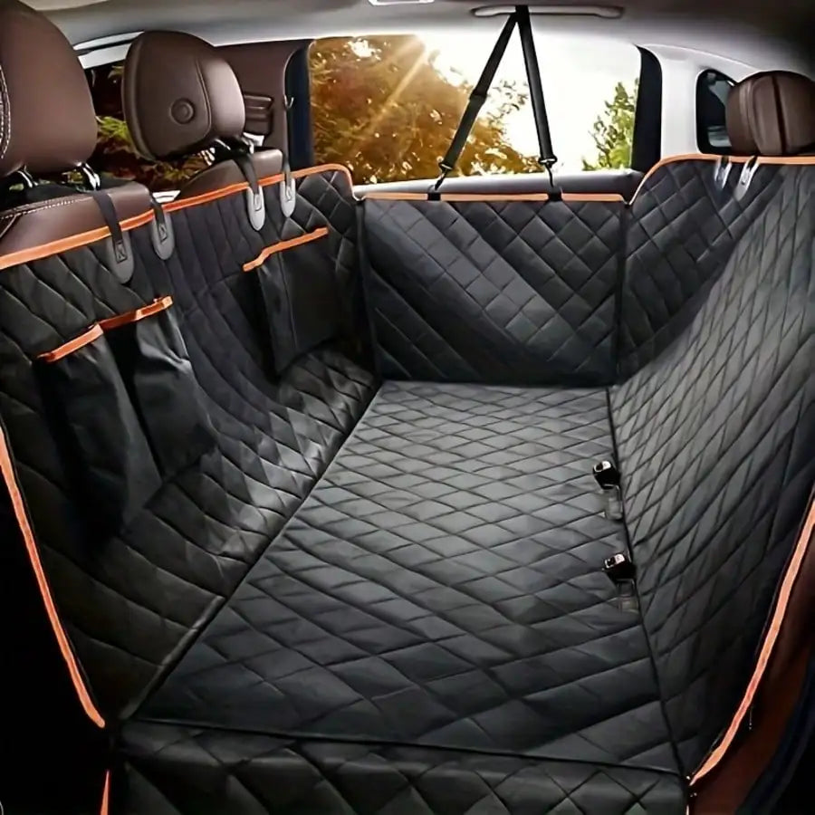 Waterproof Dog Car Seat Cover With Hammock And Side Flaps