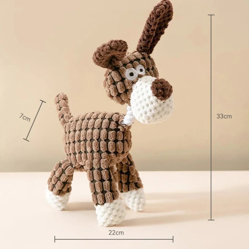 1PCS Pet plush toys for dogs, interactive, stress relieving, chew resistant toys, pet supplies