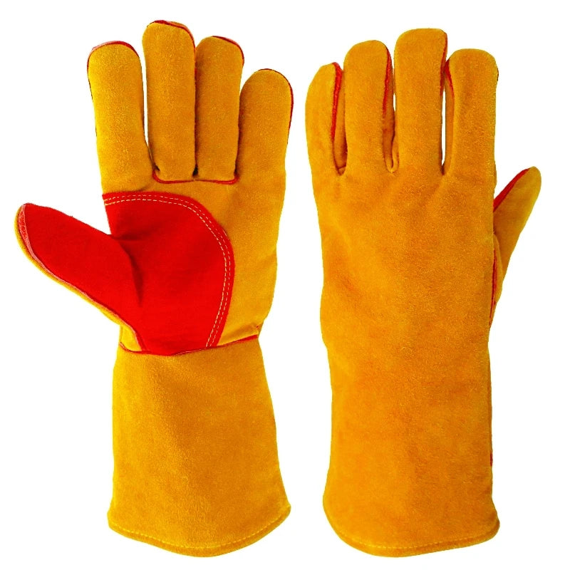 Leather Anti Bite Safety Gloves For Pet And Reptile Handling