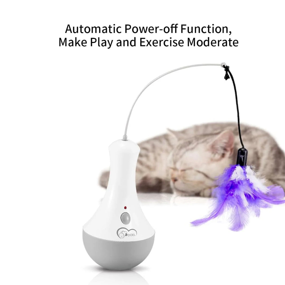 Doel Automatic Interactive Cat Feather Toy For indoor Play