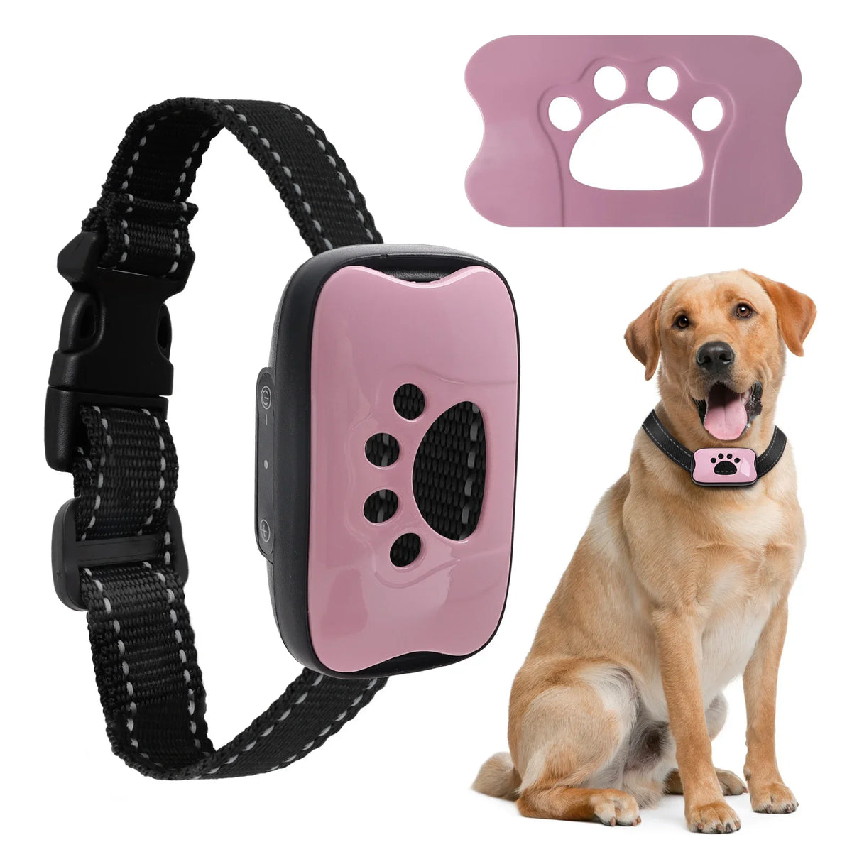 Rechargeable Ultrasonic Dog Anti Bark Training Collar With Vibration