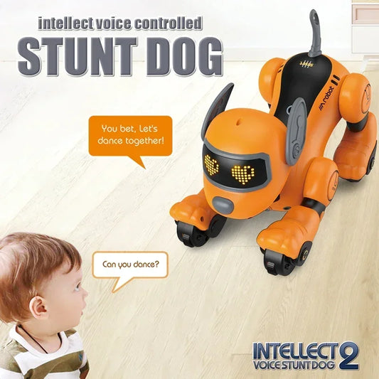 Remote Control Robot Dog Intelligent Voice Control Pet Puppy Smart Dogs Robot Touch Sensing Dance RC Dog Robotic Kids Toy Gifts